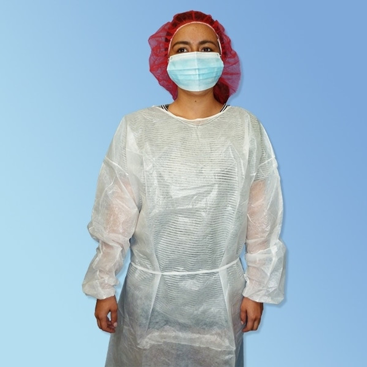 Disposable Isolation Gowns - Knit Cuffs - Disposable